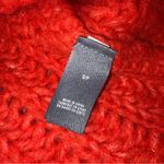 Aerie Orange Knit Mockneck Cropped Wool Blend Sweater size Small Photo 4