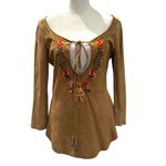 Miu Miu PRADA rare suede boho top, made in Italy, size 38 Photo 2