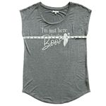 Maurice's Here For The boos Halloween Ghost & Wine Graphic T-Shirt Gray Size XS Photo 7