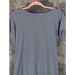 Bobeau Dress Woman's Size Large Striped Blue White Nautical Jersey Knit Tie Photo 5