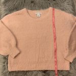 London Kaye fuzzy eyelash sweater blouson sleeves M Size M Photo 6