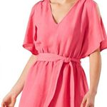 Tommy Bahama  St. Lucia Coral Linen Blend Split Shoulder Dress Cover Up Size Lg Photo 1