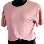 Poof! Poof New York Short Sleeve Shirt Rear Cutout Tie - Size Large, Soft Pink (NWOT) Photo 3