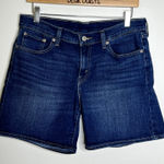 Levi's Blue Denim Midrise Jean Shorts Photo 0