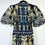 Farm Rio  Ainika Tropical Spendor Mini Dress Navy Blue XS NEW Photo 11
