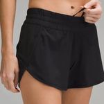 Lululemon athletica Black Women's Tracker IV Athletic Shorts Photo 4