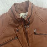 Maralyn & Me  Brown Leather Jacket Size Large Juniors Photo 5
