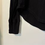 Faherty  Legend Ribbed Henley Black Long Sleeve Womens XL Photo 4