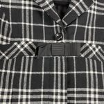 Manoukian Cropped Jacket Women Sz 8 Black Plaid Buttons Bow Preppy Academia Twee Photo 2