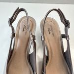 Clarks  Linvale Loop Pewter‎ Kitten Heels Pointed Toe Metallic Shoes Women Size 9 Photo 6