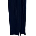 J.Crew Sleeveless Satin Effect OnePiece Jumpsuit Elastic Tie Waist Pocket 6 Blue Photo 2