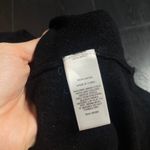 EXPRESS  Black Asymmetrical Hem Long Sleeve Sweater Top M Rayon Crew Neck Tunic Photo 2