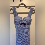 Elegant Ruched Dress in Lavender Purple Size XS Photo 3