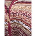 Tiara International Tiara Red Tan Design Full Zip With Shoulder‎ Pads Size Medium Photo 3