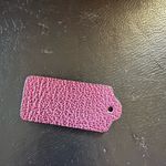 Coach Magenta Leather Tag Photo 2