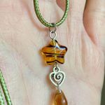 Handmade unique retro vintage chic fairy boho style necklace w/ quality Czech glass beads mix 🌀🍃💛 Photo 1