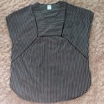 Xhilaration Black and White Striped Swimsuit Coverup Photo 0