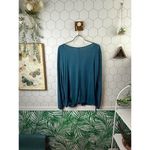 Free People  Salt N Peppa Surplice Blue Jade Top - Size - Medium Photo 3