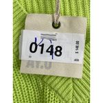 NWT SER.O.YA Syd Sweater Women Size Medium Neon Green Distressed Grunge V Photo 10