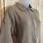 Moda International Vintage 1990s Beige/Tan Zip Front Pebbled Shacket No Size Tag Tan Size L Photo 5