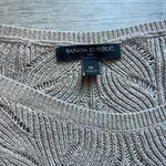 Banana Republic Factory Pointelle Tan Boat Neck Sweater Size M Photo 1