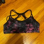 Forever 21  Sports Bra Strappy Black Pink Large Photo 1