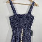 West Kei  Navy Blue‎ Dot Print Square Neck Maxi Dress Women's Size Medium M NWT Photo 3