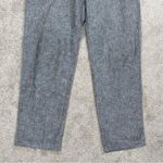 Uniqlo Women’s Linen Cotton Tapered Pants High Rise Minimalist in Dark Gray XL Photo 4