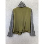 Ethereal  Paper Crane Women's Jacket Shacket Hoodie Green Size Large Full Zip Photo 1