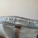 American Eagle Stretch Light Wash Distressed Mom Jeans Photo 4