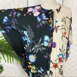 Etro Accordion Black And Beige Caftan Floral blouse Size undefined Photo 3