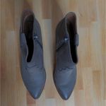 Frye  Reina Leather Bootie Boots Pointed Stacked Heel 8.5M New Photo 4