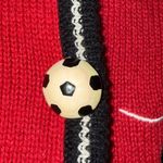 Mandal Bay Vintage Soccer Sweater Vest Red Size L Photo 14