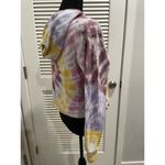 Victoria's Secret PINK Fleece Cropped Cinched Tie Dye Campus Hoodie XS Photo 1