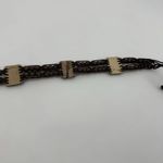 Unbranded Brown Coconut Shell Belt Beaded Boho Adjustable Tie Y2k Vtg Photo 7