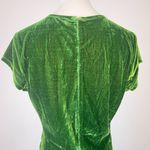 Reformation NWOT  Merel Velvet Midi Dress In Green Velvet Size M Photo 6