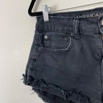 American Eagle American Eagle Woman's Sz 4 Black Frayed Hem Cut Off Hi-Rise Festival Shorts Photo 1
