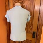 Vintage 80s dressy baby blue blouse Photo 11