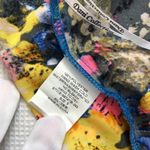 Women's Dani Collection Colorful Abstract Scalloped Hem Shorts Size Small Pink Photo 7