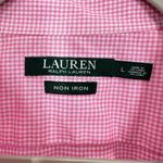 Ralph Lauren Lauren Pink Gingham Sleeveless Button Down Shirt Women's Size L Photo 4