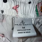 8 oak lane pajamas 2 Piece Shorts Long Sleeve Top Campaign Print Cotton Medium White Photo 6