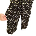 ASOS Design Black Yellow Floral Sleeveless Playsuit Pocket Jumpsuit Size 4 Photo 2