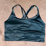 Lululemon Dark Teal Shiny Sports Bra Photo 0