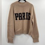 ANINE BING  Kendrick Wool/Cashmere Blend University Paris Sweater in Light Camel Photo 8