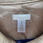 Chico's  Beige Ruffle Blazer Photo 3