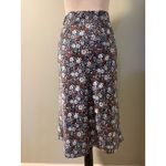 Loft Petite Floral xs P Skirt A Line Midi boho cottage core fairy whimsi goth Photo 2