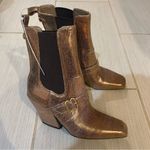 Sam Edelman Suzette Buckle Western Deep
Gold Leather Boots Photo 4