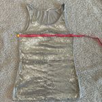 Studio Y  Gray and Silver Sequin Stretchy Tank. medium Photo 0