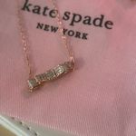 Kate Spade  New York Ready Set Bow Gift Set Rose Gold Earring Necklace Set Photo 2