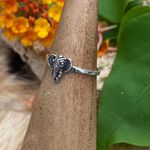 Elephant Head Sterling Silver Toe Ring Silver Photo 2
